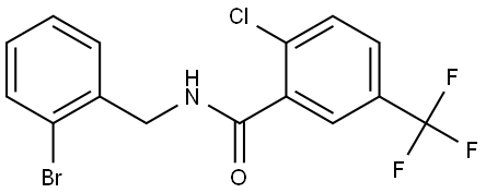 Benzamide, N-[(2-bromophenyl)methyl]-2-chloro-5-(trifluoromethyl)- Structure