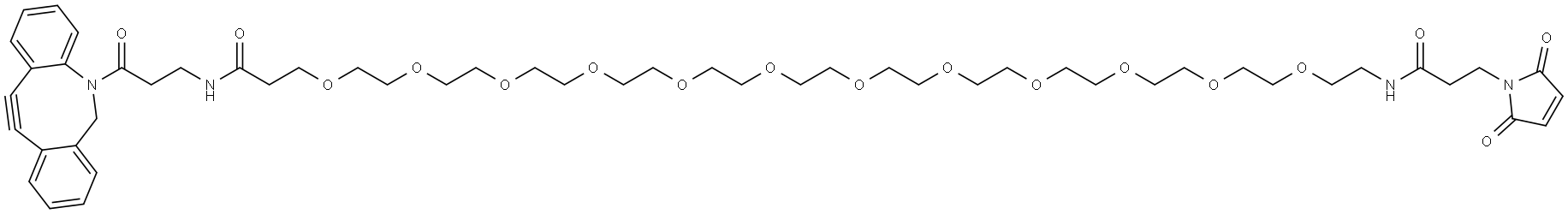 Azadibenzocyclooctyne-PEG12-Maleimide 구조식 이미지