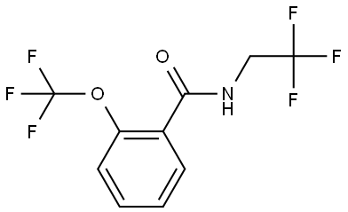 Benzamide, N-(2,2,2-trifluoroethyl)-2-(trifluoromethoxy)- Structure