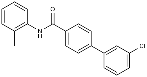 1,1'-Biphenyl]-4-carboxamide, 3'-chloro-N-(2-methylphenyl)- Structure