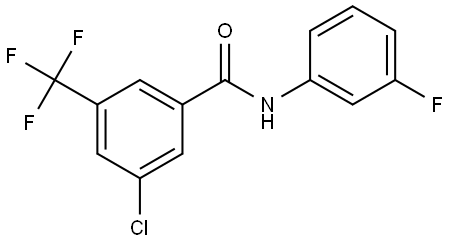 Benzamide, 3-chloro-N-(3-fluorophenyl)-5-(trifluoromethyl)- Structure