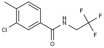 Benzamide, 3-chloro-4-methyl-N-(2,2,2-trifluoroethyl)- Structure