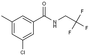 3-chloro-5-methyl-N-(2,2,2-trifluoroethyl)benzamide Structure