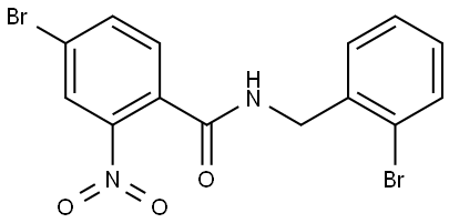 4-bromo-N-(2-bromobenzyl)-2-nitrobenzamide Structure