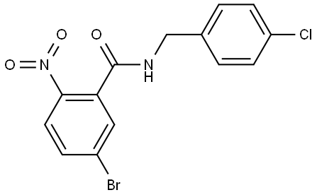 5-bromo-N-(4-chlorobenzyl)-2-nitrobenzamide Structure