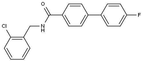 1,1'-Biphenyl]-4-carboxamide, N-[(2-chlorophenyl)methyl]-4'-fluoro- Structure