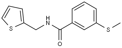 3-(methylthio)-N-(thiophen-2-ylmethyl)benzamide Structure