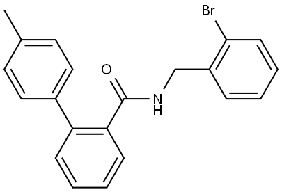 1,1'-Biphenyl]-2-carboxamide, N-[(2-bromophenyl)methyl]-4'-methyl- Structure