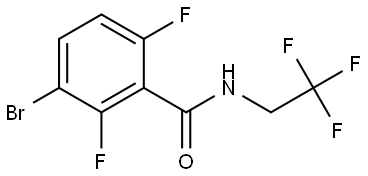 Benzamide, 3-bromo-2,6-difluoro-N-(2,2,2-trifluoroethyl)- Structure