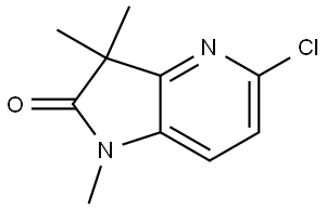 5-chloro-1,3,3-trimethylpyrrolo[3,2-b]pyridin-2-one Structure