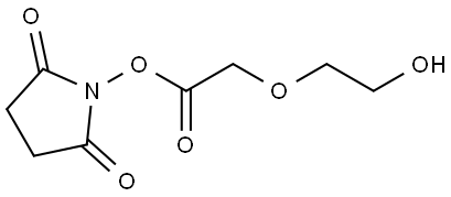 2,5-dioxopyrrolidin-1-yl 2-(2-hydroxyethoxy)acetate Structure