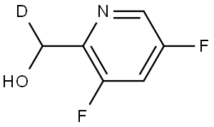 rac-(3,5-difluoropyridin-2-yl)methan-d-ol Structure
