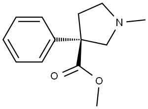 methyl (R)-1-methyl-3-phenylpyrrolidine-3-carboxylate Structure