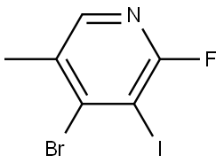 4-bromo-2-fluoro-3-iodo-5-methylpyridine Structure