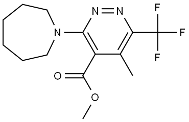 methyl 3-(azepan-1-yl)-5-methyl-6-(trifluoromethyl)pyridazine-4-carboxylate Structure