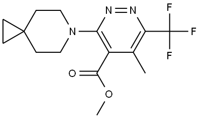 methyl 5-methyl-3-(6-azaspiro[2.5]octan-6-yl)-6-(trifluoromethyl)pyridazine-4-carboxylate Structure