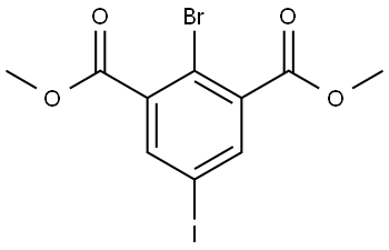 dimethyl 2-bromo-5-iodoisophthalate Structure