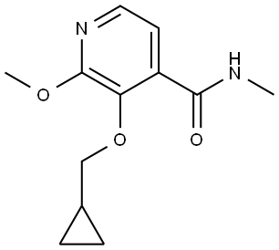 3-(cyclopropylmethoxy)-2-methoxy-N-methylisonicotinamide Structure