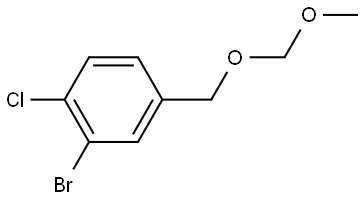 2-bromo-1-chloro-4-((methoxymethoxy)methyl)benzene Structure