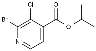 isopropyl 2-bromo-3-chloroisonicotinate Structure