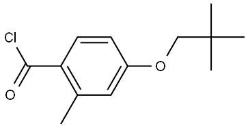 Benzoyl chloride, 4-(2,2-dimethylpropoxy)-2-methyl- Structure