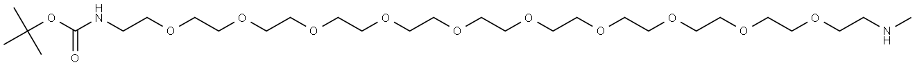 BocNH-PEG10-CH2CH2NHMe Structure