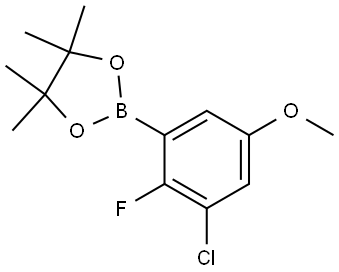 2-(3-Chloro-2-fluoro-5-methoxyphenyl)-4,4,5,5-tetramethyl-1,3,2-dioxaborolane Structure