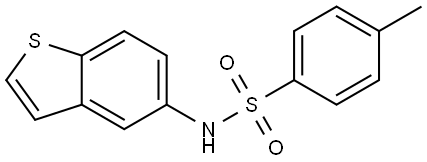 Benzenesulfonamide, N-benzo[b]thien-5-yl-4-methyl- Structure