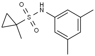 Cyclopropanesulfonamide,?N-(3,5-dimethylphenyl)-1-methyl- Structure