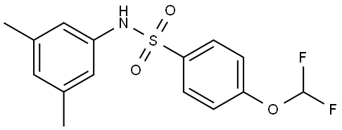 Benzenesulfonamide, 4-(difluoromethoxy)-N-(3,5-dimethylphenyl)- Structure