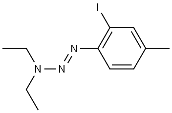 (E)-3,3-Diethyl-1-(2-iodo-4-methylphenyl)triaz-1-ene Structure