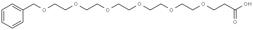 Benzyl-PEG6-acid Structure