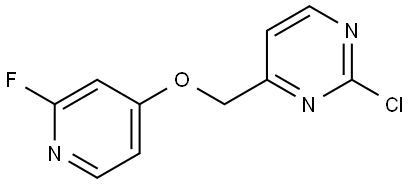 2-chloro-4-(((2-fluoropyridin-4-yl)oxy)methyl)pyrimidine Structure