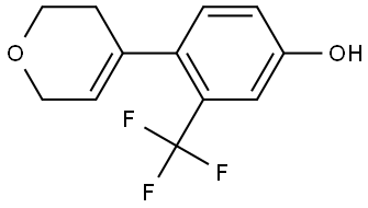 Phenol, 4-(3,6-dihydro-2H-pyran-4-yl)-3-(trifluoromethyl)- Structure