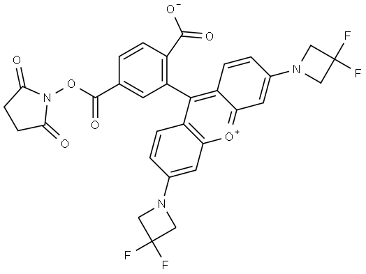 Janelia Fluor 525, NHS ester Structure