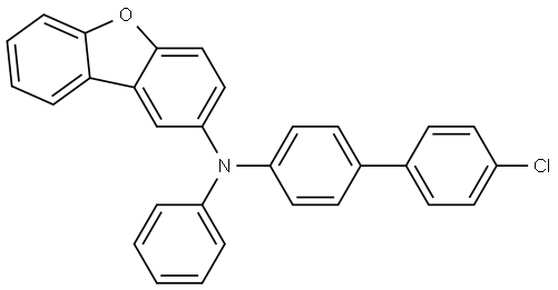 2-Dibenzofuranamine, N-(4′-chloro[1,1′-biphenyl]-4-yl)-N-phenyl- Structure