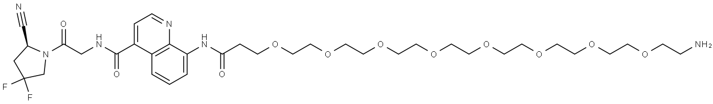 H-PEG8(Propionic acid)-OncoFAP Structure