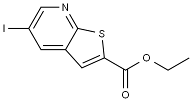 ethyl 5-iodothieno[2,3-b]pyridine-2-carboxylate Structure