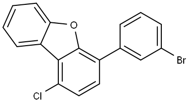 4-(3-bromophenyl)-1-chlorodibenzo[b,d]furan Structure