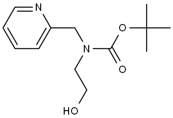 Carbamic acid, N-(2-hydroxyethyl)-N-(2-pyridinylmethyl)-, 1,1-dimethylethyl ester Structure