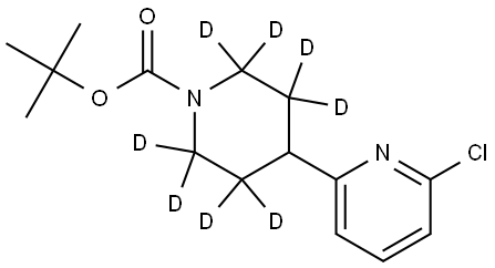 Boc-4-(6-chloro-2-pyridyl)piperidine-d8 Structure