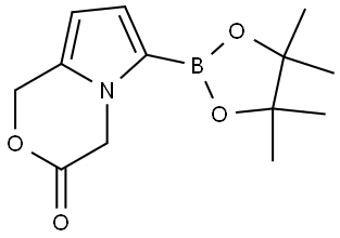 6-(4,4,5,5-Tetramethyl-1,3,2-dioxaborolan-2-yl)-1H-pyrrolo[2,1-c][1,4]oxazin-3(4H)-one Structure