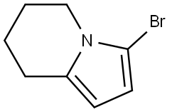 3-Bromo-5,6,7,8-tetrahydroindolizine Structure