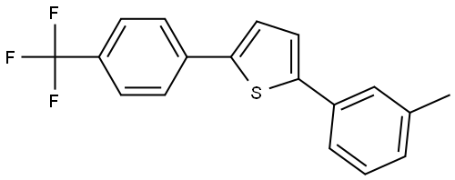 Thiophene, 2-(3-methylphenyl)-5-[4-(trifluoromethyl)phenyl]- Structure