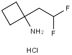 1-(2,2-difluoroethyl)cyclobutan-1-amine hydrochloride Structure