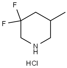 3,3-difluoro-5-methylpiperidine hydrochloride Structure