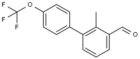 1,1'-Biphenyl]-3-carboxaldehyde, 2-methyl-4'-(trifluoromethoxy)- Structure