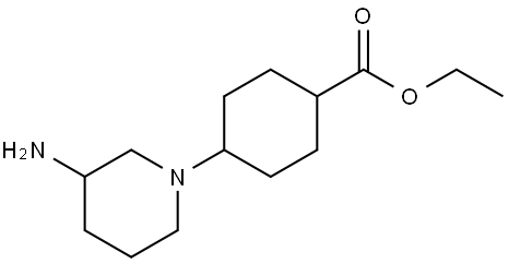 ethyl 4-(3-aminopiperidin-1-yl)cyclohexanecarboxylate Structure