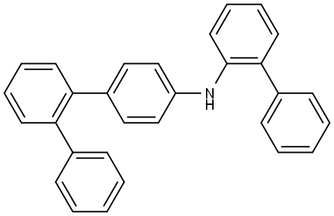 N-([1,1'-biphenyl]-2-yl)-[1,1':2',1"-terphenyl]-4-amine Structure