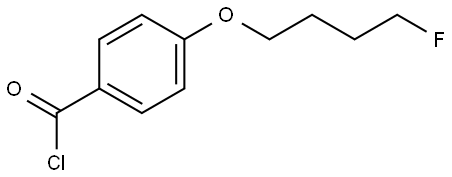 Benzoyl chloride, 4-(4-fluorobutoxy)- Structure